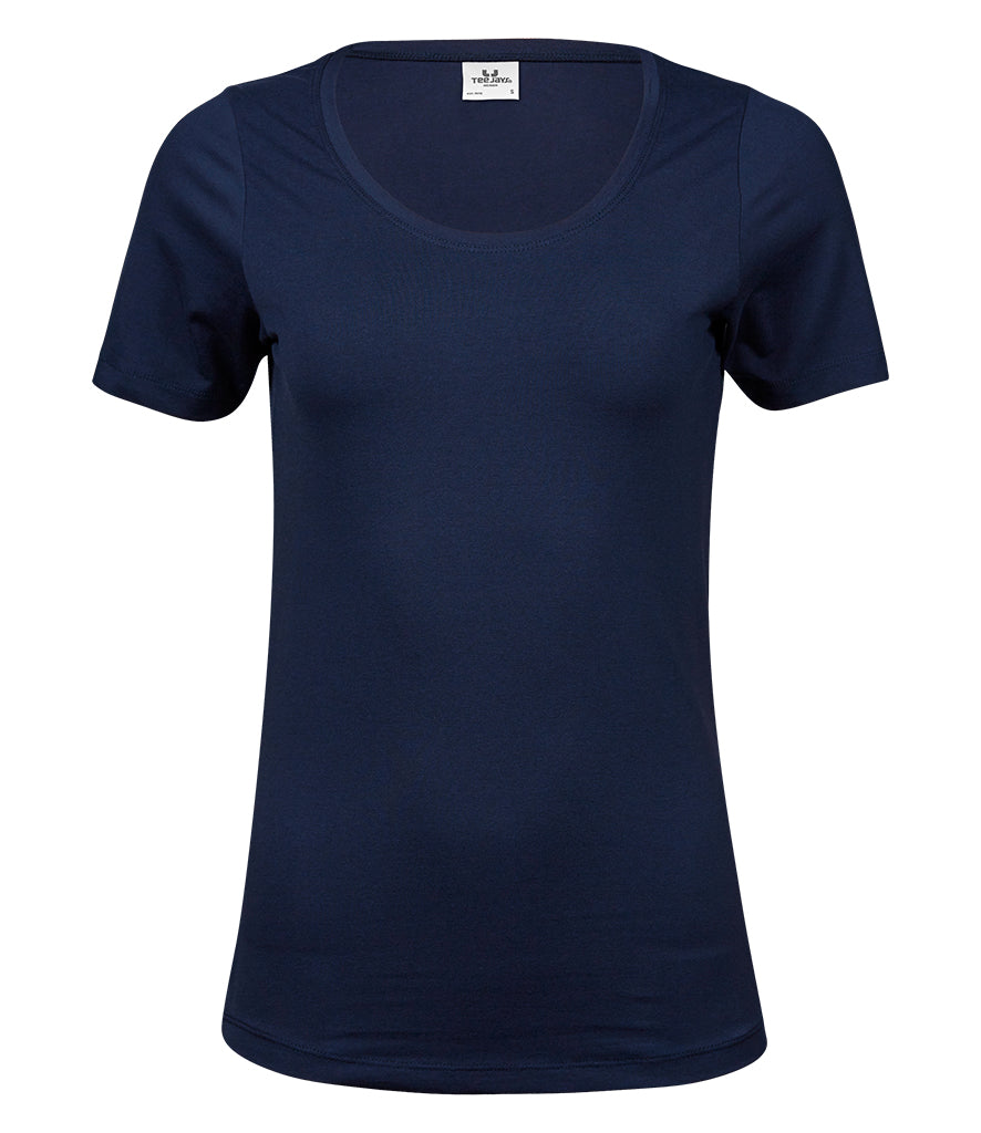 Tee Jays Ladies Stretch T-Shirt Short Sleeve 195gsm T-Shirt | T450